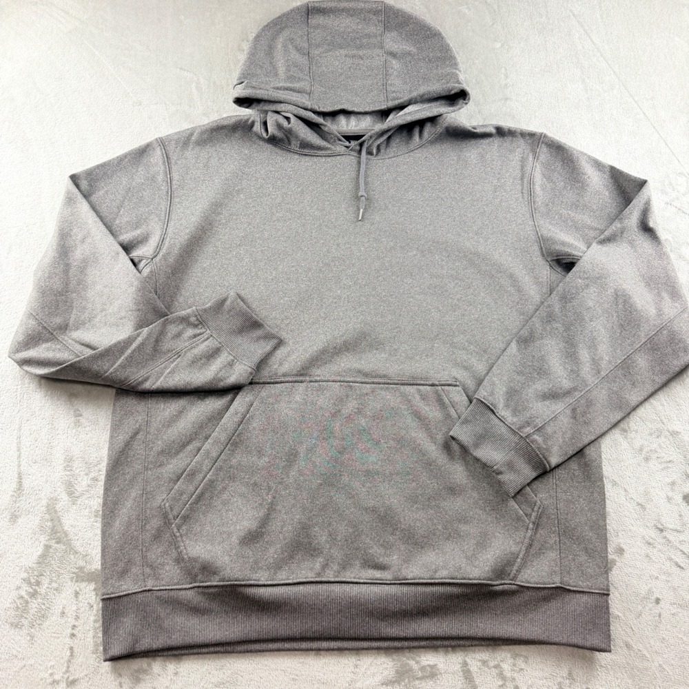 BAW Athletic Wear Men's XL Gray Pullover Hoodie Polyester Long Sleeve